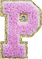 Vista 140 de SPRT - Parches de letras de chenilla universitaria con purpurina, parche de letras blancas para planchar con letras del alfabeto para disfraz