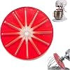 Round Stand Mixer Wiper - Anti-Splatter Baffle for 6-Wire Blender,Blender-Cream Scraper Accessory for 4.5qt 5qt Tilt-Head Mixers,Essential Gadget for Bakers,Mixer AccessoriesRed