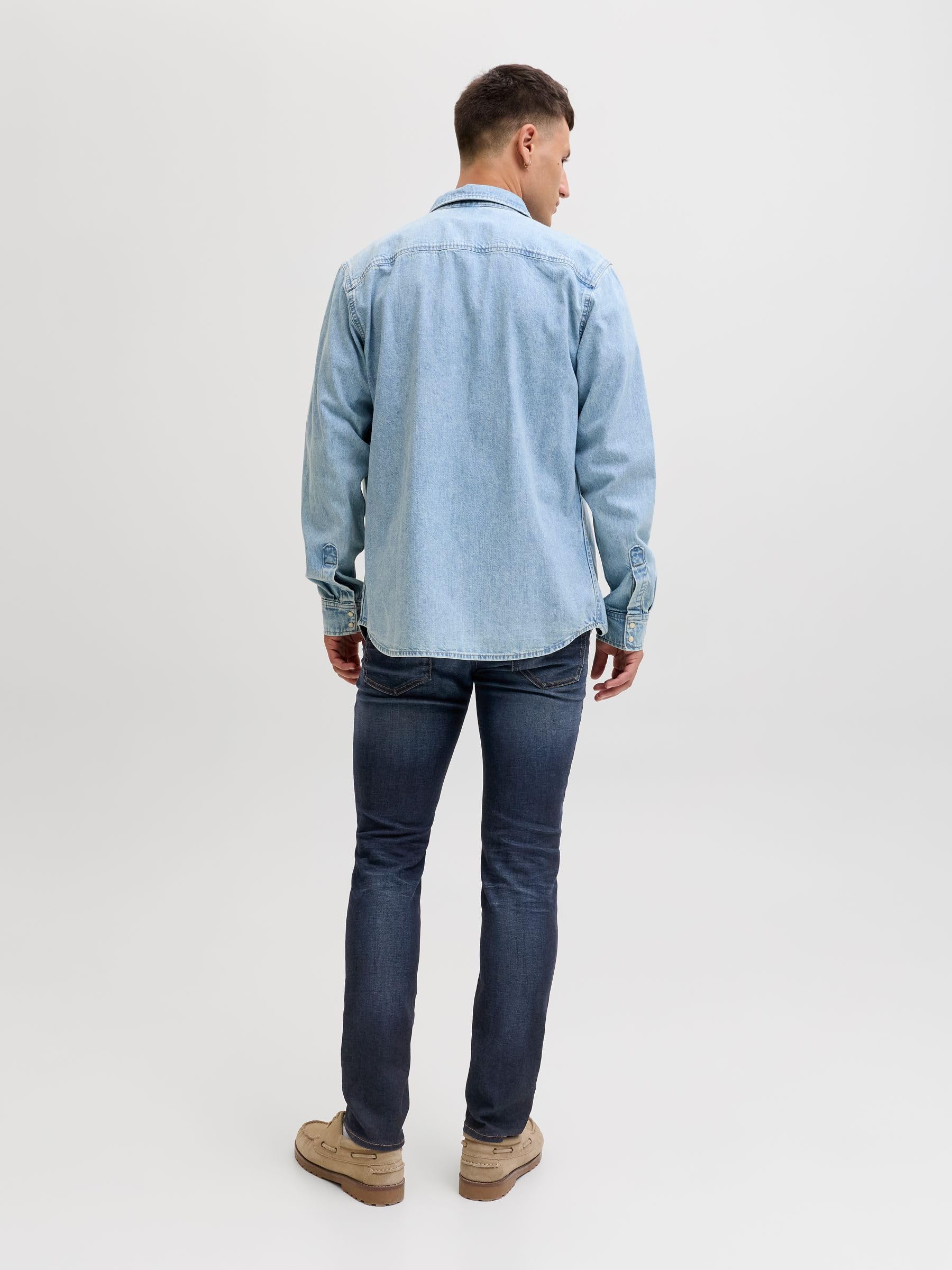 JACK & JONES Male Slim/Straight Fit Jeans Tim Original AGI 005