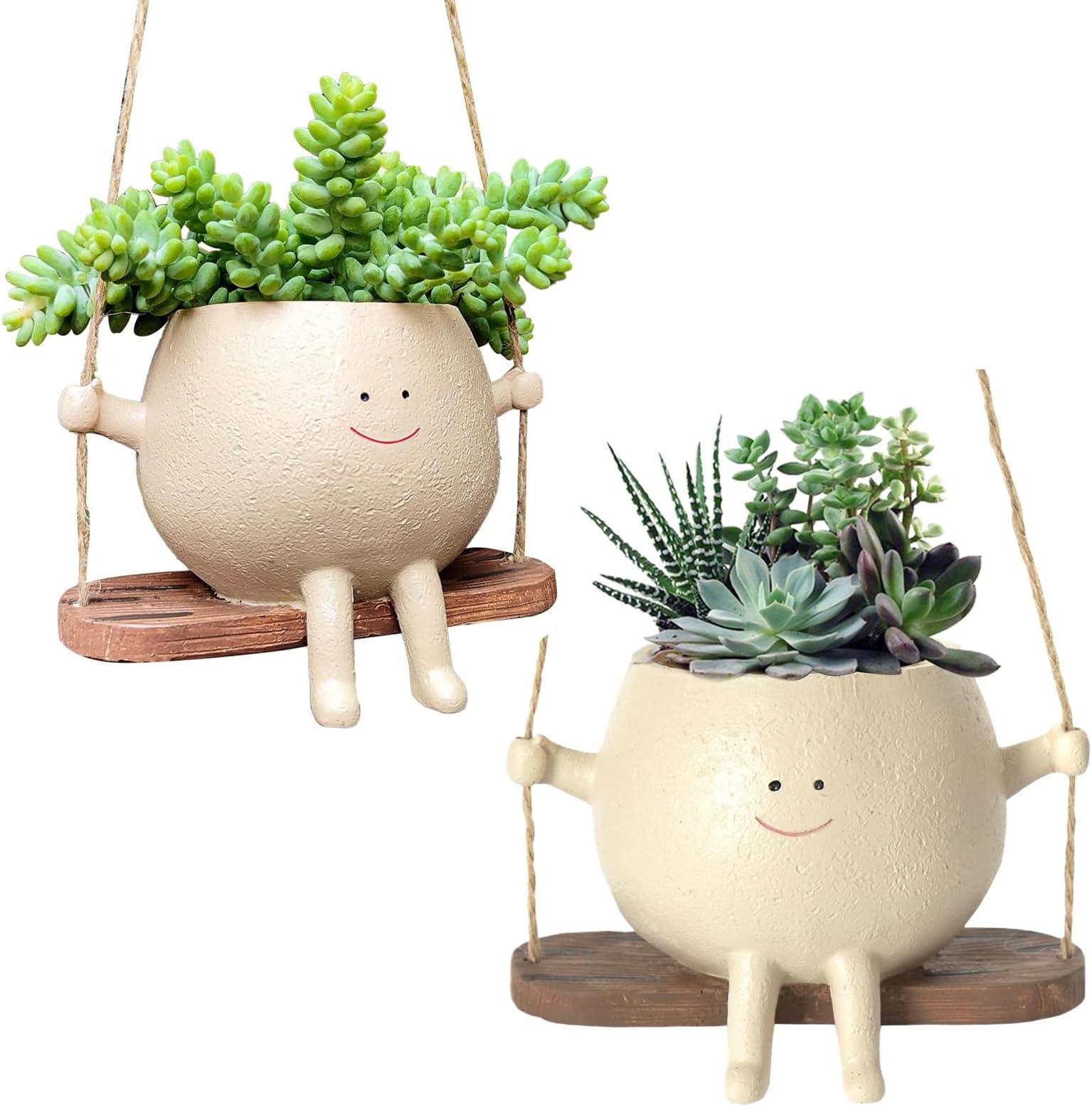 NICETOW Vasi Per Fiori In Cemento Per Fioriera Per Il Viso - Foto 5