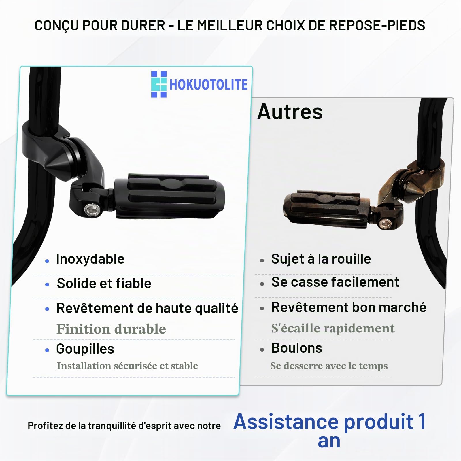 Repose-pieds d'autoroute réglables de 32 mm avec kit de montage court coudé, universel pour Harley, Honda, Kawasaki, Suzuki, Yamaha, Indian, Victory avec protection moteur/barre de