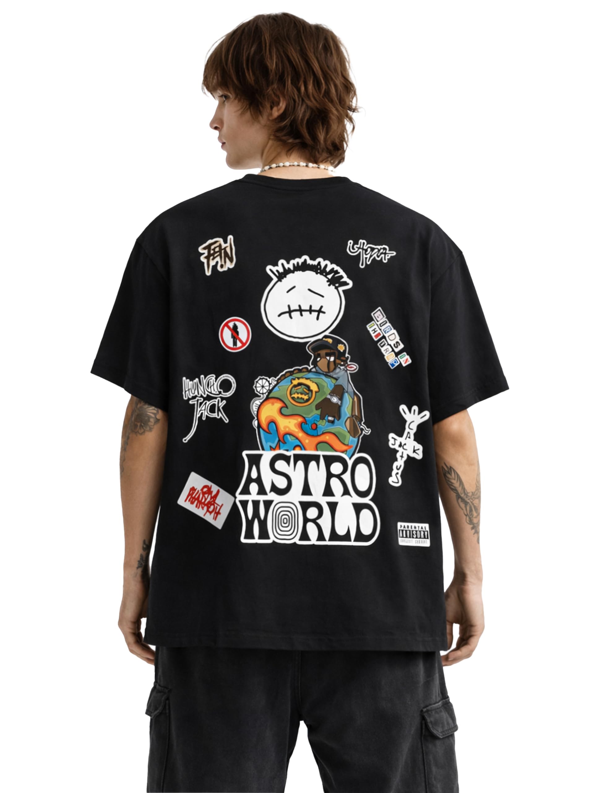 （送料込み）Soduk ribbon long t-shirts black Buy Pooplu Men's Regular Fit Khanda Sikh Symbol Cotton Graphic