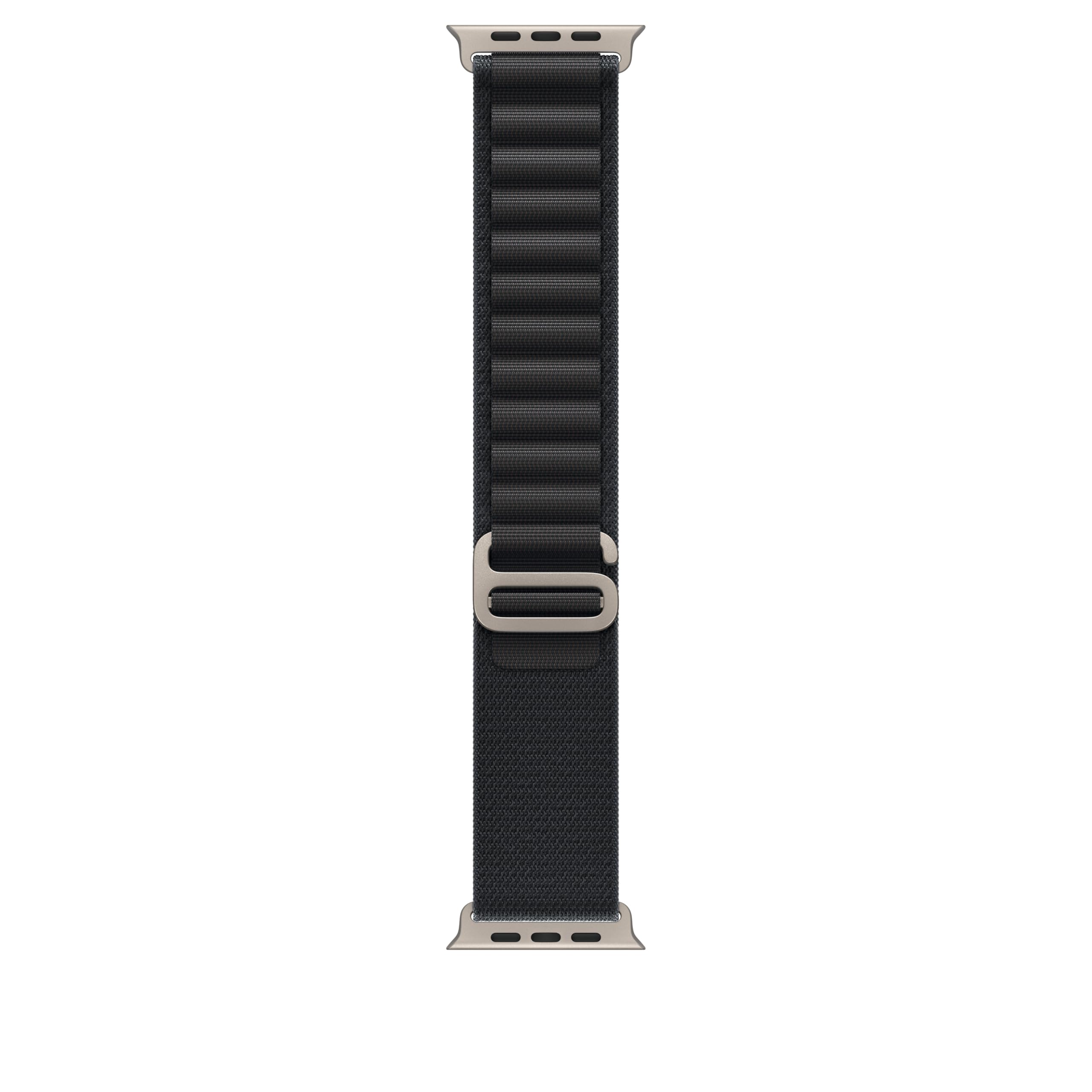 Apple Watch Band - Alpine Loop - 49mm - Black - Small - Natural Titanium Finish