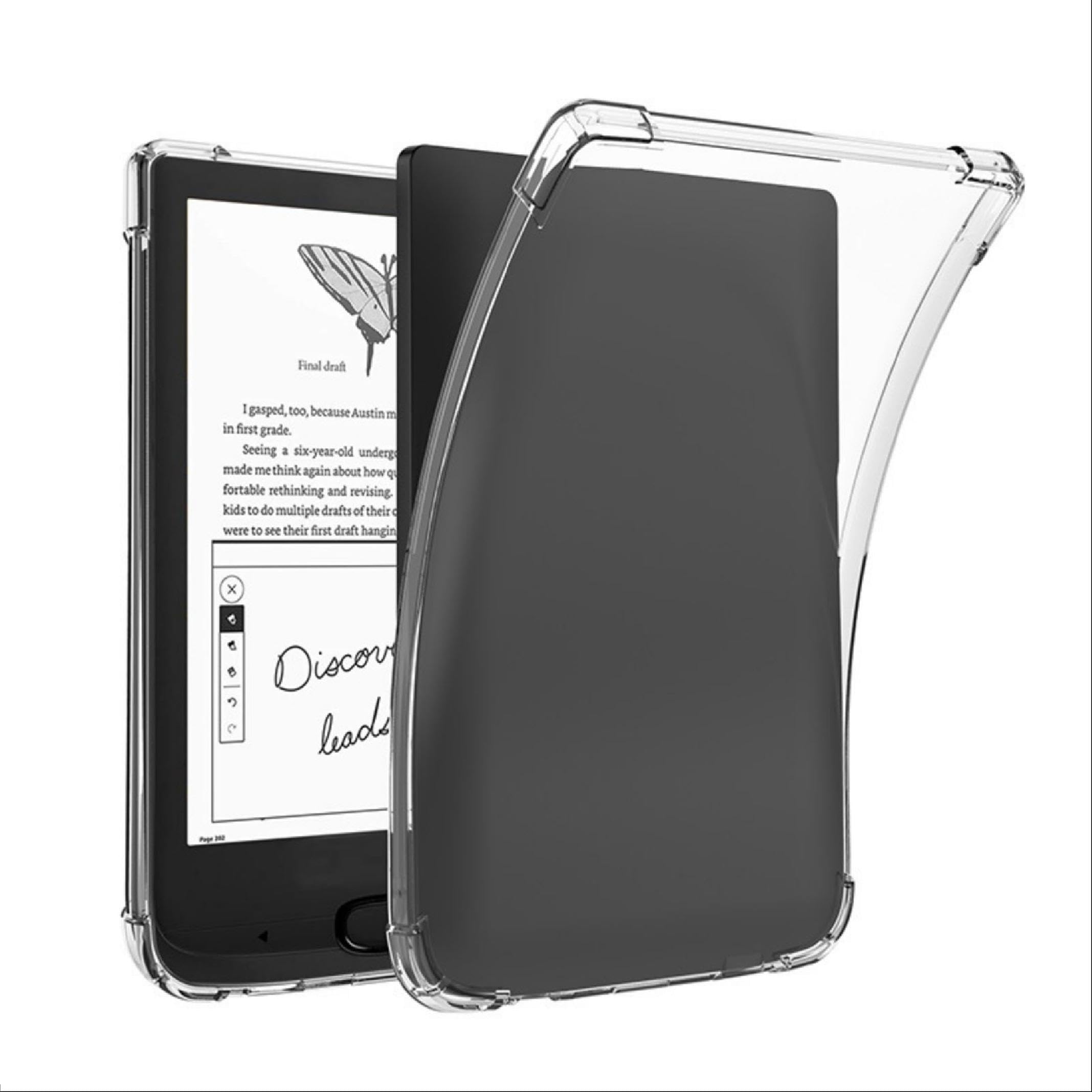 GIOPUEY Etui na PocketBook Basic Lux 4, miękka tylna obudowa z TPU, cienka osłona, ochrona poduszki powietrznej, pokrowiec kompatybilny z PocketBook Basic Lux 4 - przezroczyste