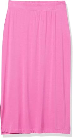 Amazon Essentials Women's Pull-On Knit Midi Skirt with Elastic Waist, Stretchy (Available in Plus Size)