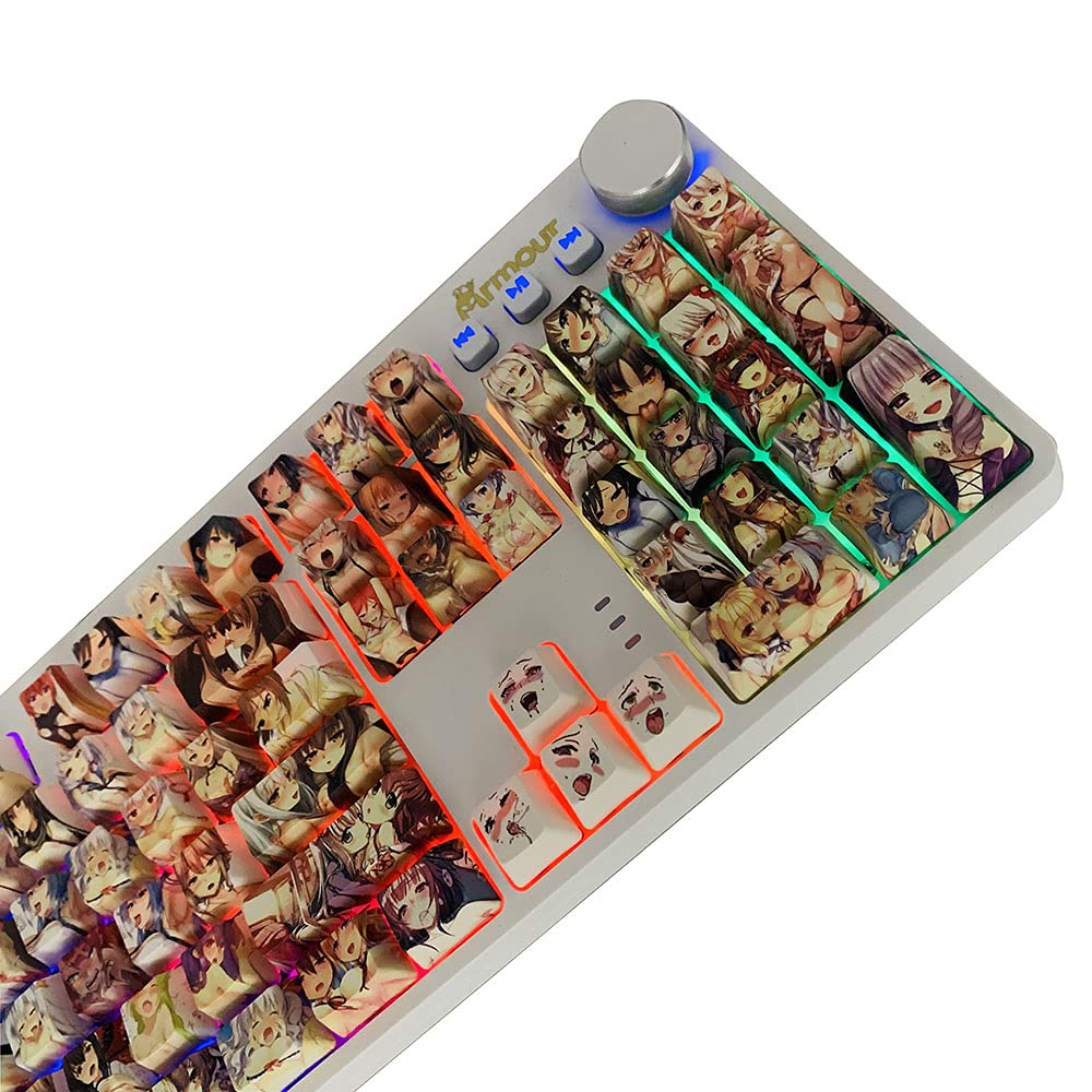 okia様 Amazon.com: Hokeyio Japanese Anime Keycaps 108 PBT Dye