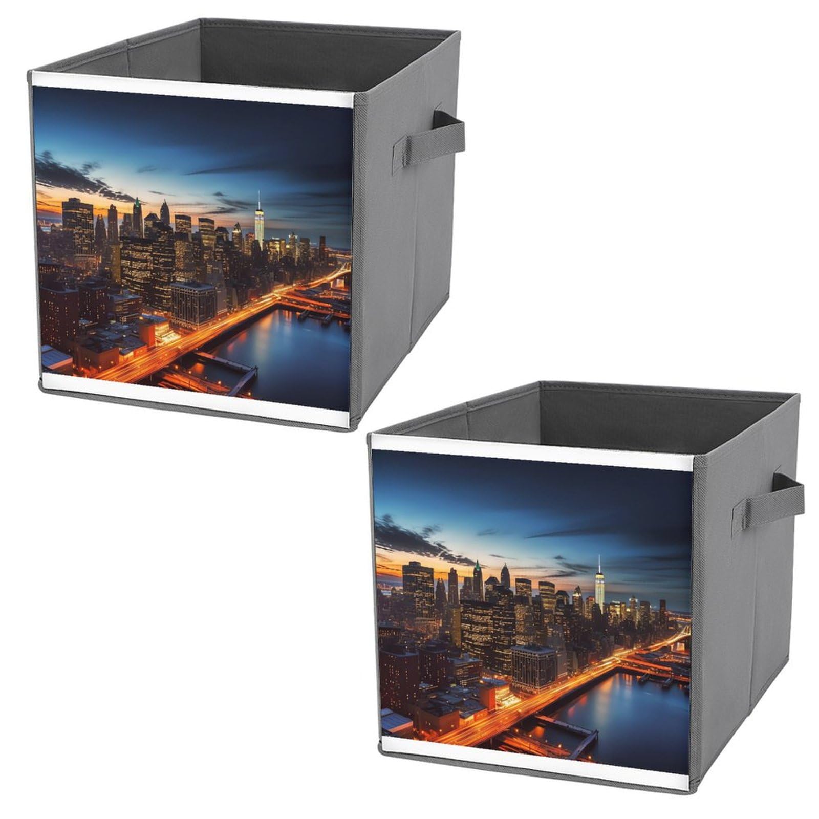 Bacs de rangement cubiques pliables pour organiser le dressing de la chambre et le salon moderne