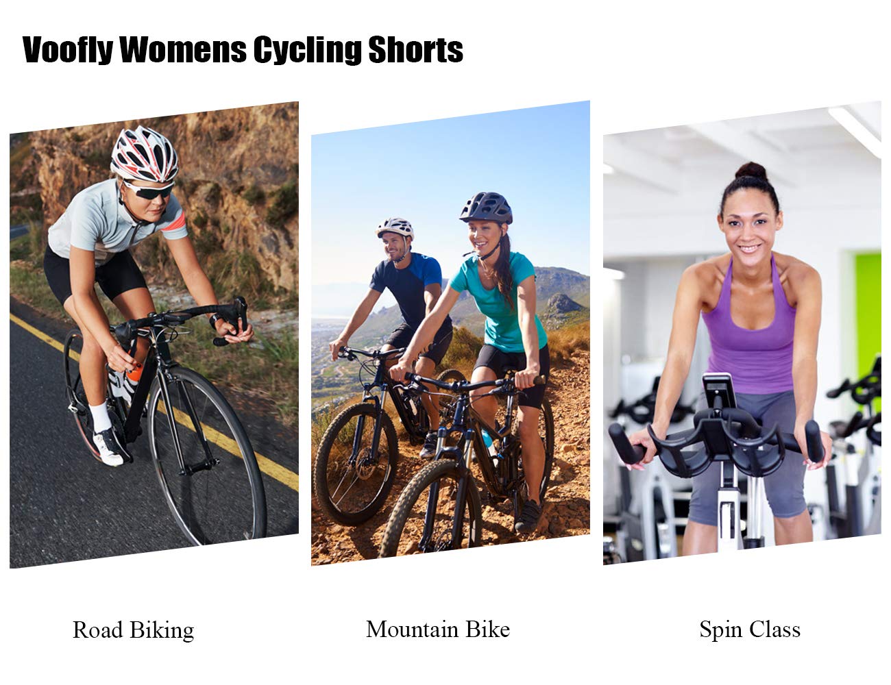 Short de cyclisme rembourré pour femme - Noir - Taille S