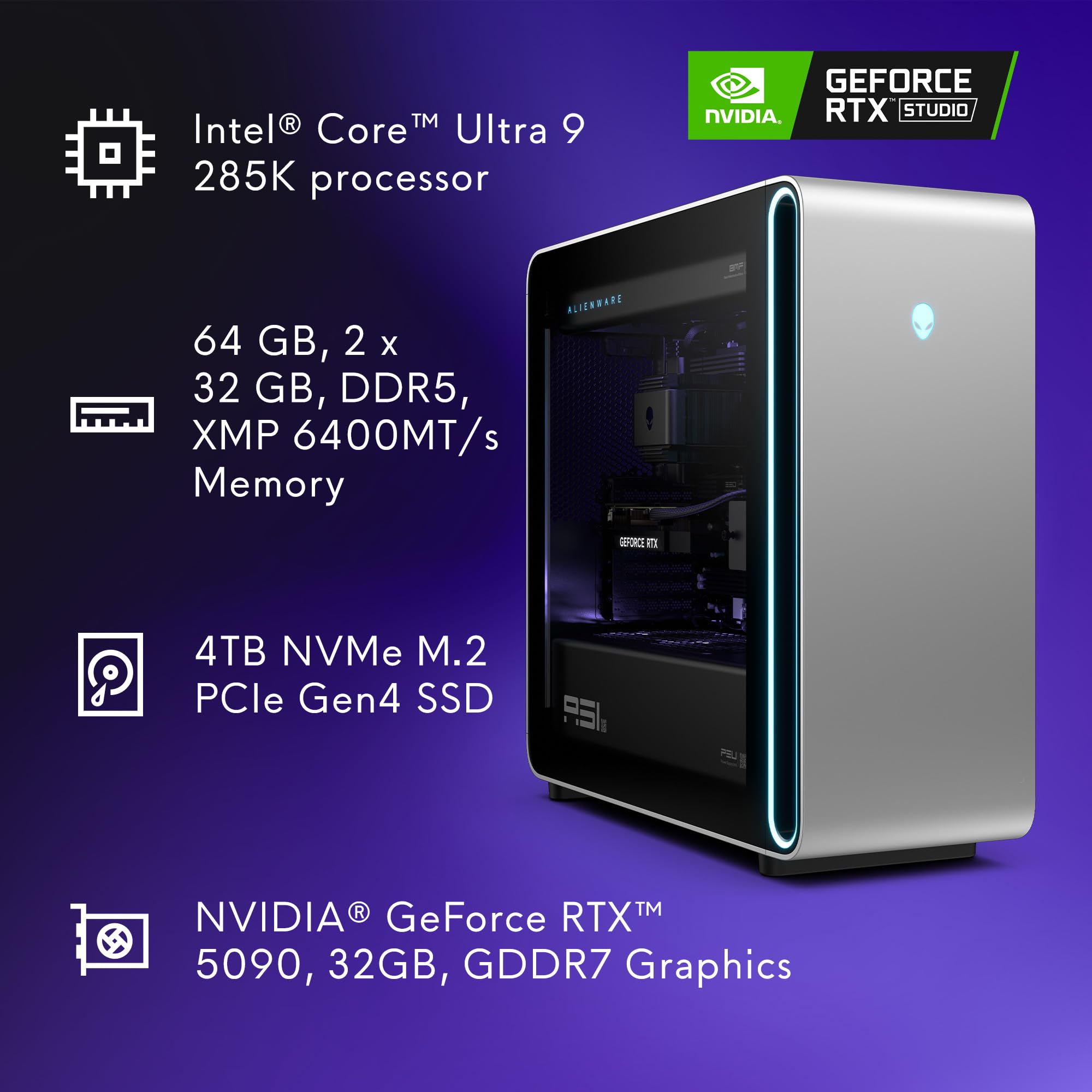 Alienware Operating System Alienware Area 51 Gaming Desktop Intel Core Ultra 9 Series | Desertcart ...