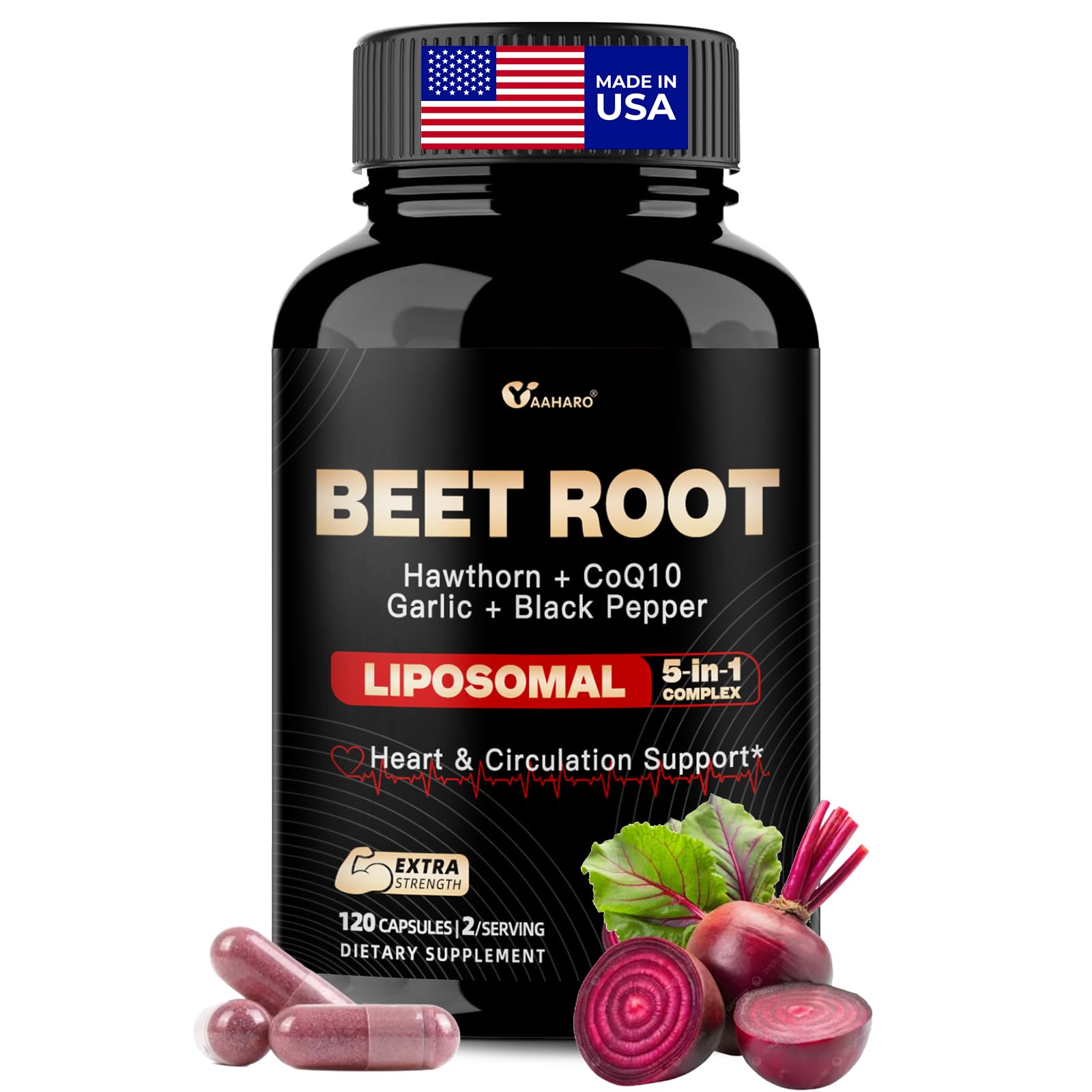 Beet Root Capules Liposomal Beet Root Powder for Heart Circulation Support