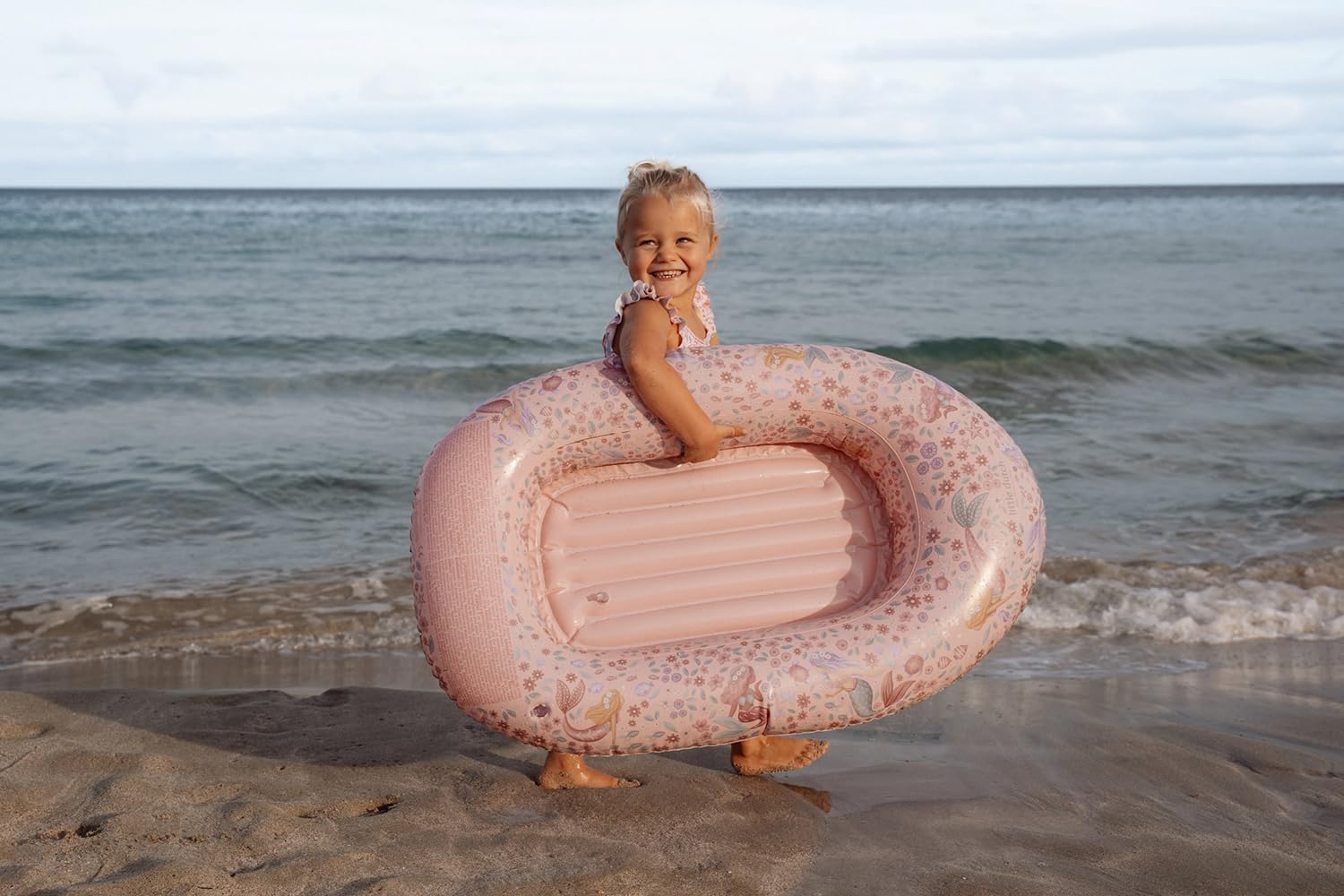 Little Dutch Barca gonfiabile – Gommone – Giocattolo gonfiabile – per ragazze dai 3 anni – Dreamy Mermaid rosa