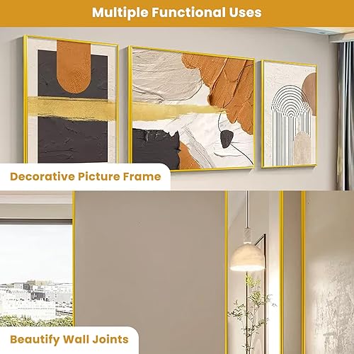 Miniatura 7 de SNAIL GARDEN Sellador de cinta para calafatear, tira de sellado autoadhesiva, sello hermético para baño, cocina, fregadero y bañera (dorado)