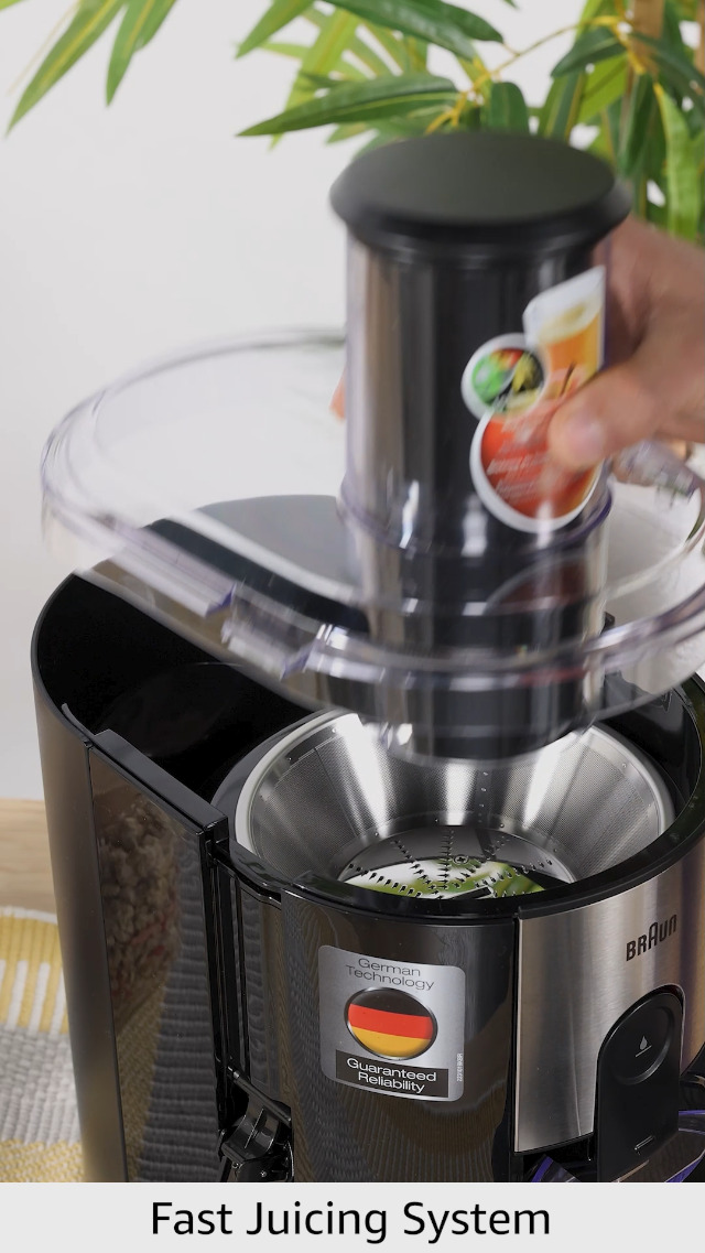 Braun J500 Spin Juicer, 1.25 Litre, 900 Watt, Black : Amazon.co.uk