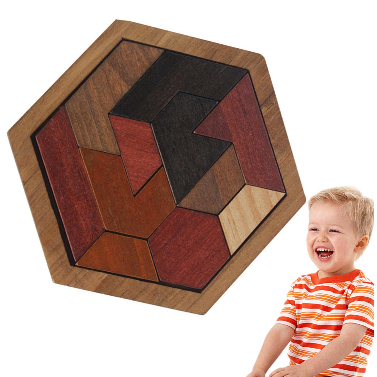 Puzzle Games For Kids Wooden Tangram Puzzles For Kids, Colorful Classic ...