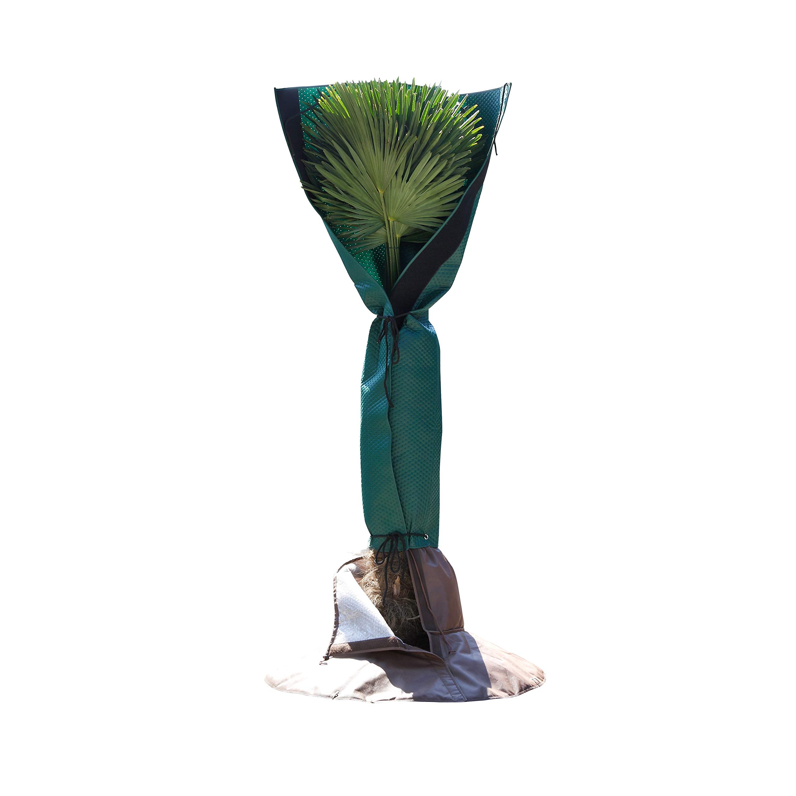 Bio Green Stammschutz für Palmen und Bäume | schützt vor Wind, Regen, Feuchtigkeit, Schnee und Frost | atmungsaktiver Vliesmantel für Stämme bis Ø 35 cm | 150 cm hoch