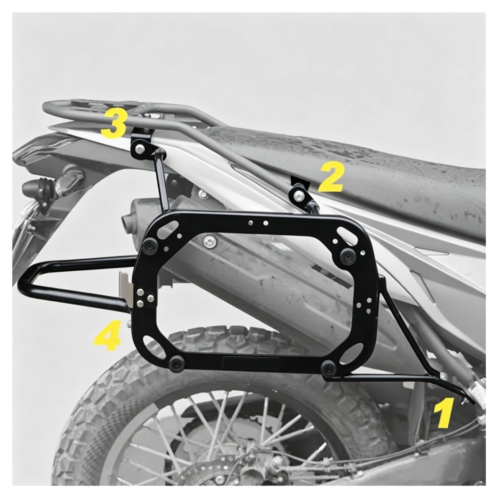 Soporte Carga Estante Moto Portaequipajes Lateral para Equipaje Modificación De Motocicletas | Para VOGE 300GY bastidores suministros transporte viaje soporte materiales aluminio para aviones alta resistencia