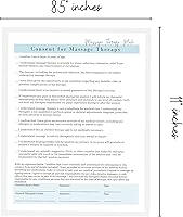 Vista 3 de Formularios de ingesta de cliente para terapeuta de masaje, notas de consentimiento, jabón Formularios para tratamiento y técnica de historial