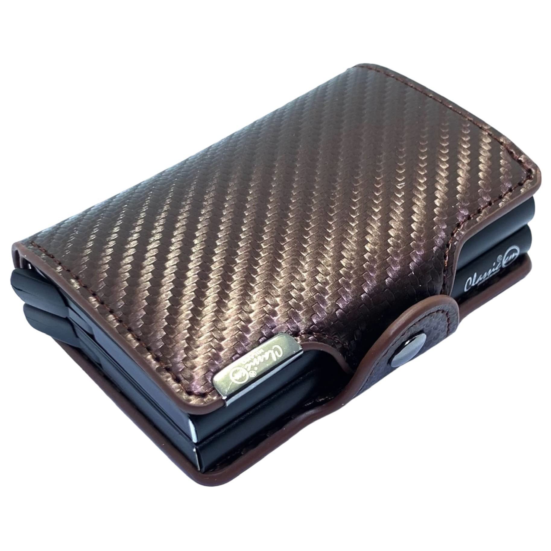 Classic Milano® RFID Blocking Faux Leather Wallet for Men and Women | Card Holder Wallet Pop-up, Credit Card Holder for Men | Wallet for Men & Women’s Card Wallet, Brown (ACD-MC13), Classic