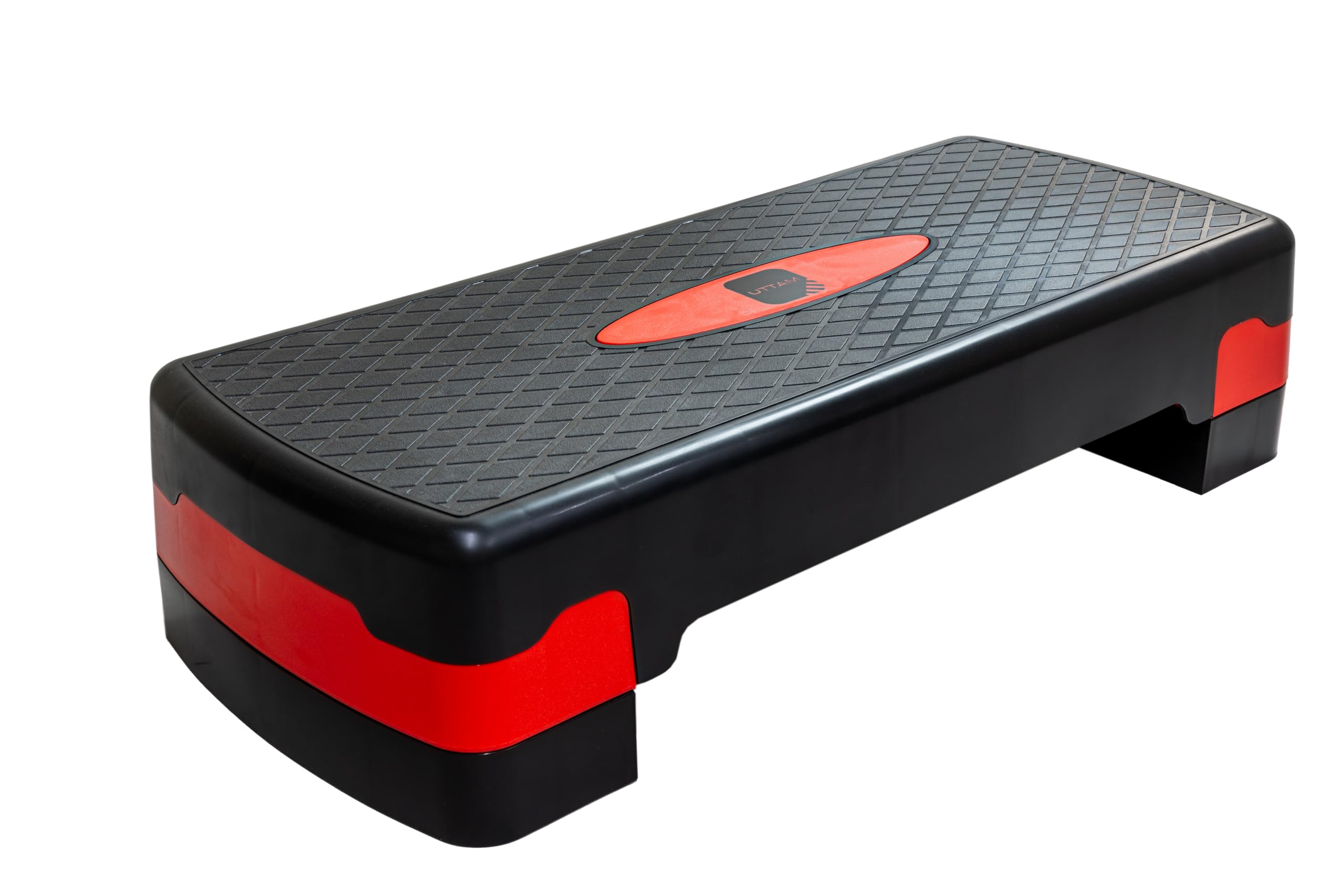 ZANGCO Fitness Stepper | Exercise Step for Home & Gym, Suited for Cardio, Yoga, Aerobics, Weights, Workout for Indoor/Outdoor | Adjustable 2 Step Level Heights (10,15 CM) | Exercise Accessory (Red)