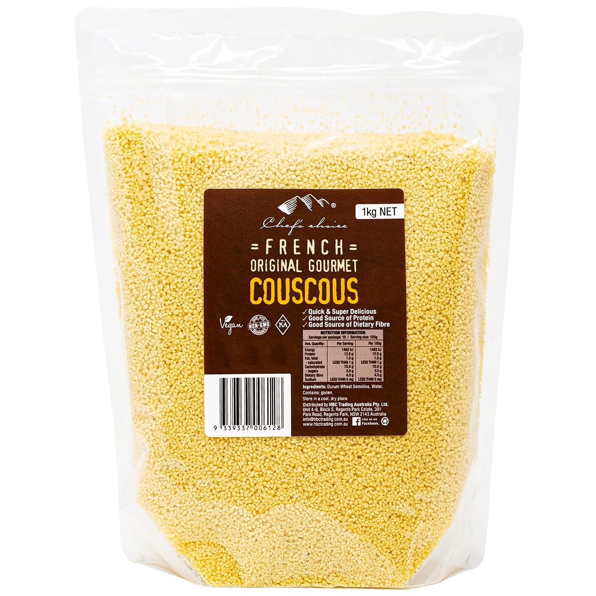 Amazon.co.jp: シェフズチョイス クスクス 1kg フレンチスタイル