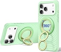 Vista 30 de SYNCWIRE para MagSafe Agarre para Teléfono, Rotación 360° Agarre Magnético para Teléfono Celular Soporte de Anillo Magnético Atril Soporte de Anillo