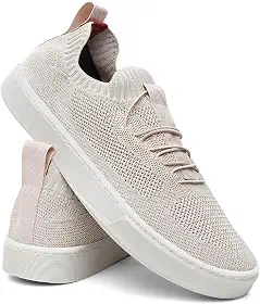 Tênis Masculino Knit Casual Básico Calce Fácil Confortável Slip On