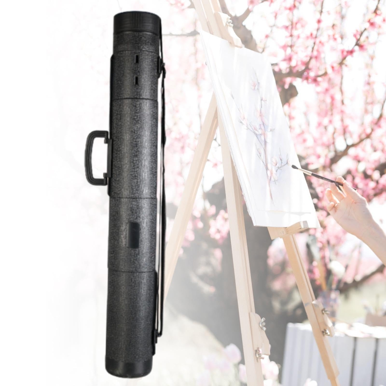Tubo para Póster Redondo, Estuche de Almacenamiento para Cañas de Pescar, Tubo de Protección, Tubo Extensible para Póster para Dibujos Técnicos, 12cm L 78 to 140 Cm