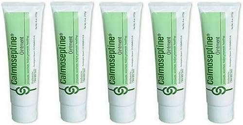 Calmoseptine Tubo de ungüento para curar irritaciones de la piel 4 onzas paquete de 5