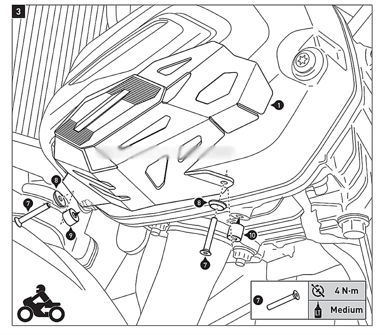 Motorschutz Zylinderkopfschutz Schutzabdeckung Zylinderschutz Für BMW R1200GS LC Adventure 2012-2018 R1200R R1200RS R1200RT (Farbe : Silver- Black)