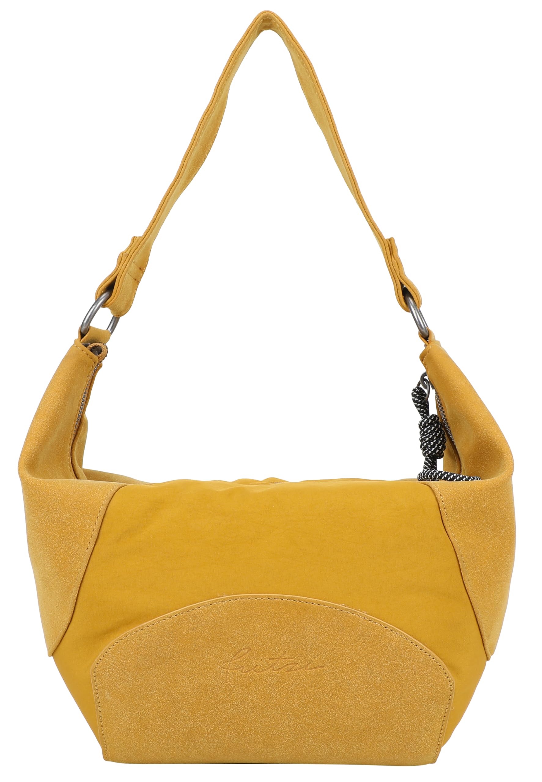 Fritzi Gimmy Sky Mix Hobo Bag Nylon Damen Schultertasche Alltag Reisen Freizeit mit Reißverschluss verstellbarem Gurt 24 x 32 x 6 cm – Braun, Rot, Khaki, Gelb, Schwarz