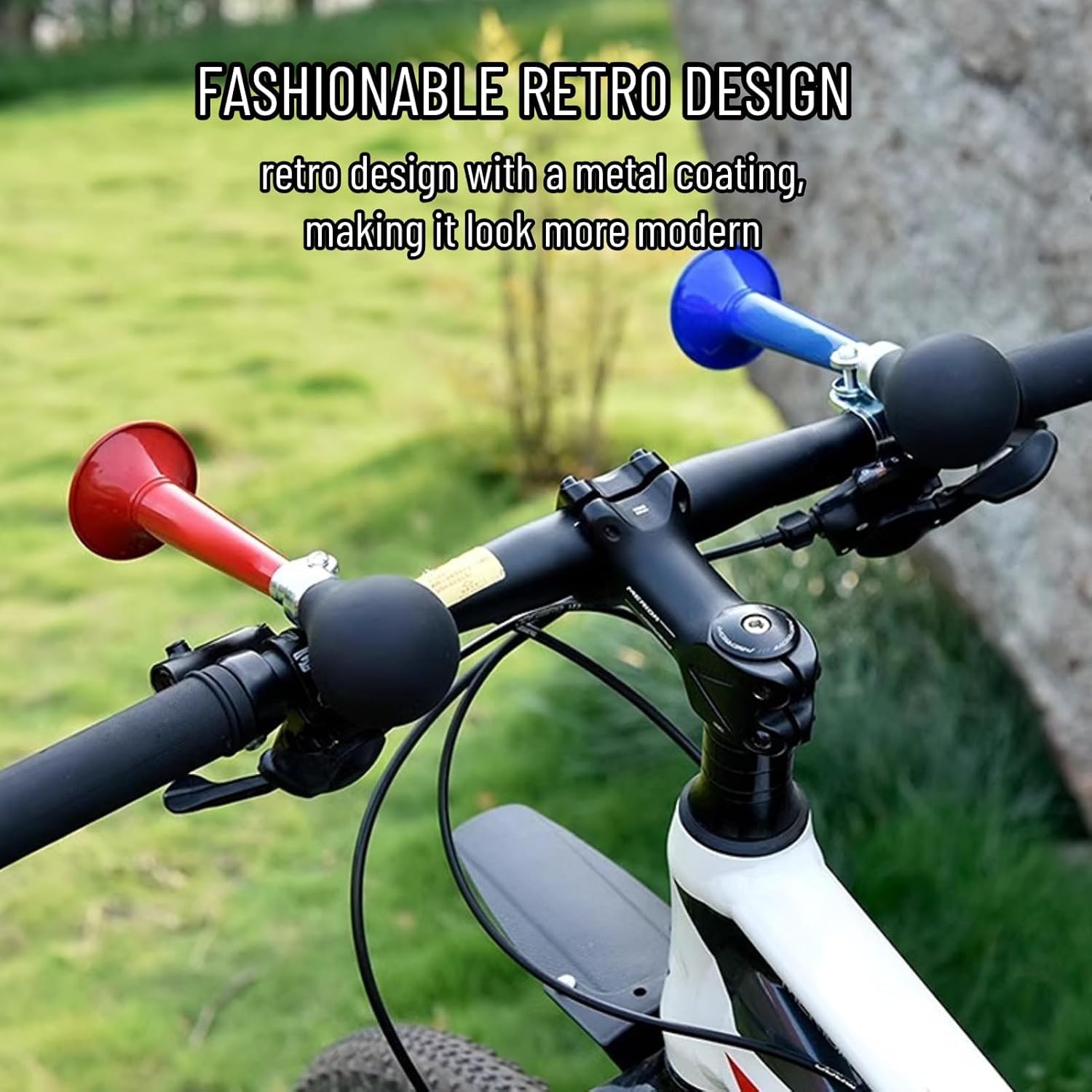 Klaxon à Air Pour Vélo Enfant - Corne Rouge Avec Poire En Caoutchouc, Installation Facile Sur Guidon