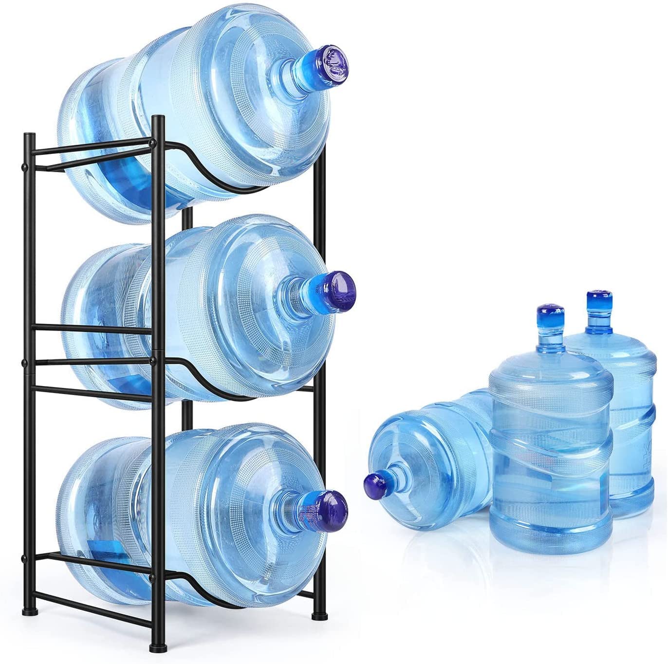 Sponsored Ad - A TO Z Hub Stylish and Useful 3 Tier Water Dispenser Can and Water Bottle Stand,Matka Pot Stand,Bislery Bottle Holder Rack for Kitchen/Office/Hotel/School/Shop (3 Can Stand)