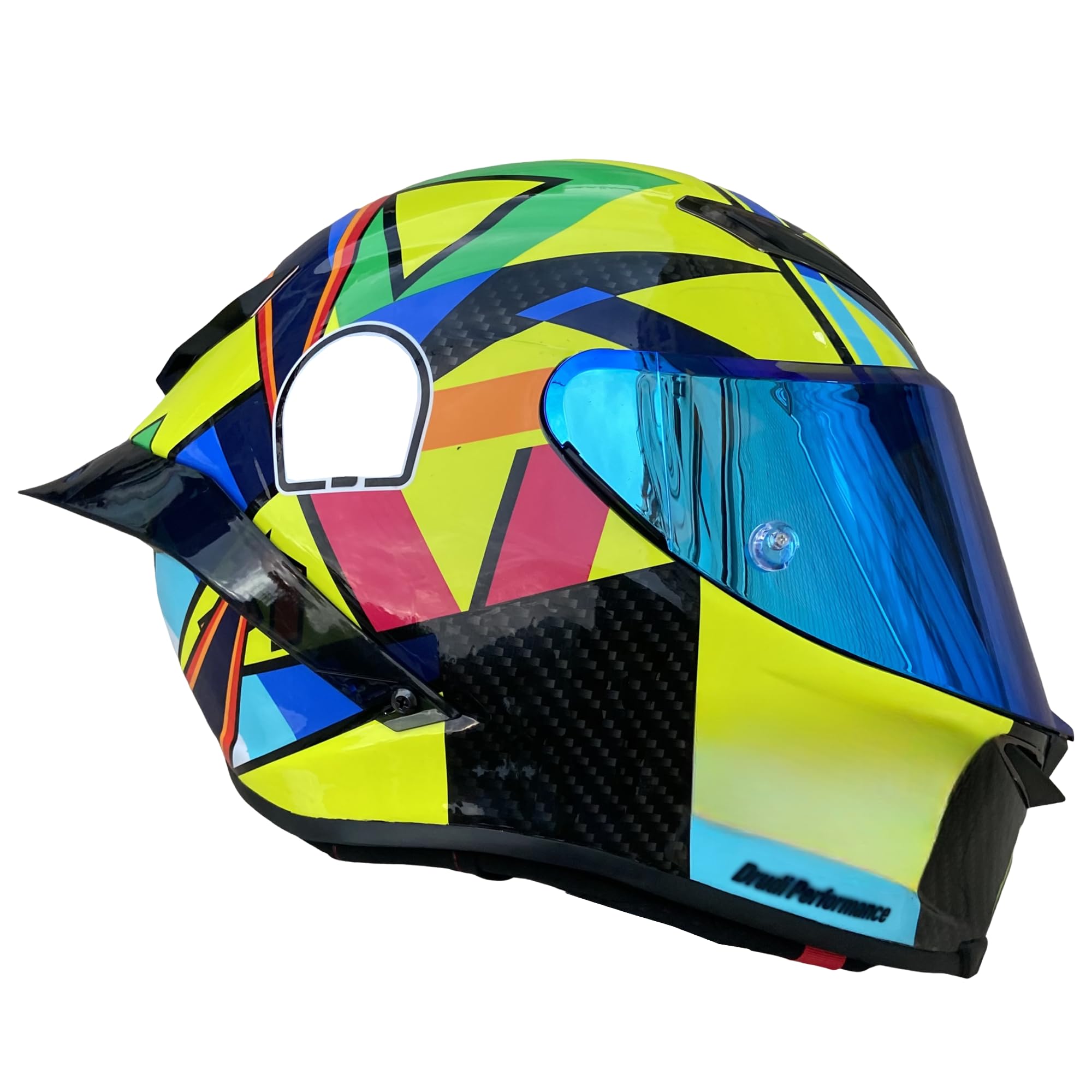 BSTOP Pista GPR Helmet Visor For AGV Pista GPRR, Pista GPR, CORSA-R Helmet Face Shield Visor Windshield Uv-protected(Revo Ice Blue-day use only) : Automotive
