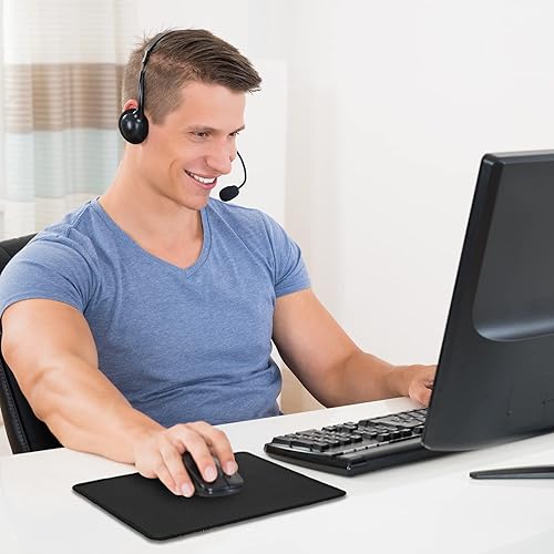 Miniatura 7 de Xuhal Paquete de 100 alfombrillas para mouse con bordes cosidos, 0.079 in, antideslizantes, impermeables, alfombrillas de mouse a granel con base de