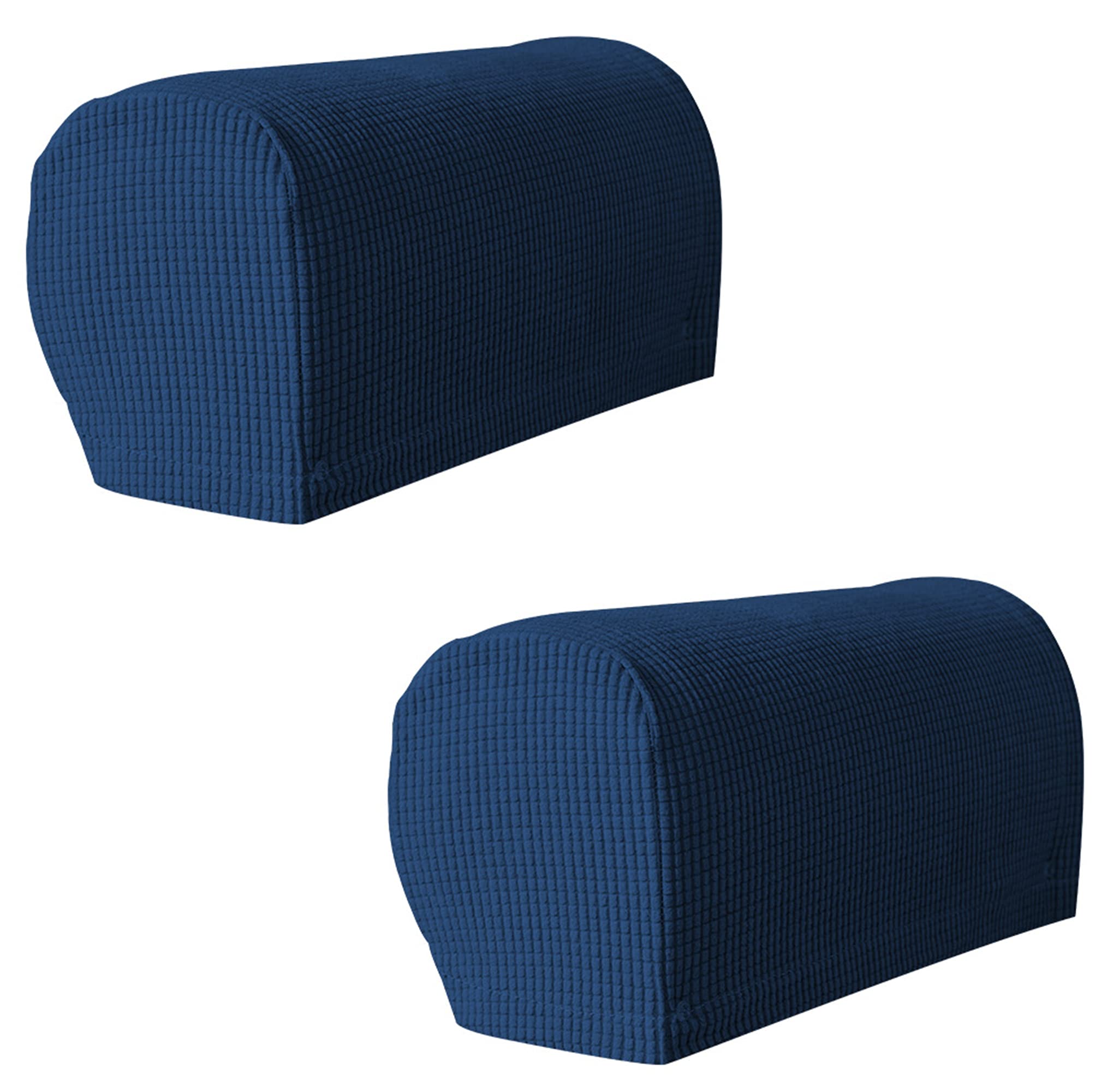 Hruile Armrest Stretch Chair Covers, Anti-Slip Armchair Couch Arm Rest Covers Sofa Armrest Cover Spandex Polyester Sofa Arm Caps Slipcovers Protector,Set of 2,Blue