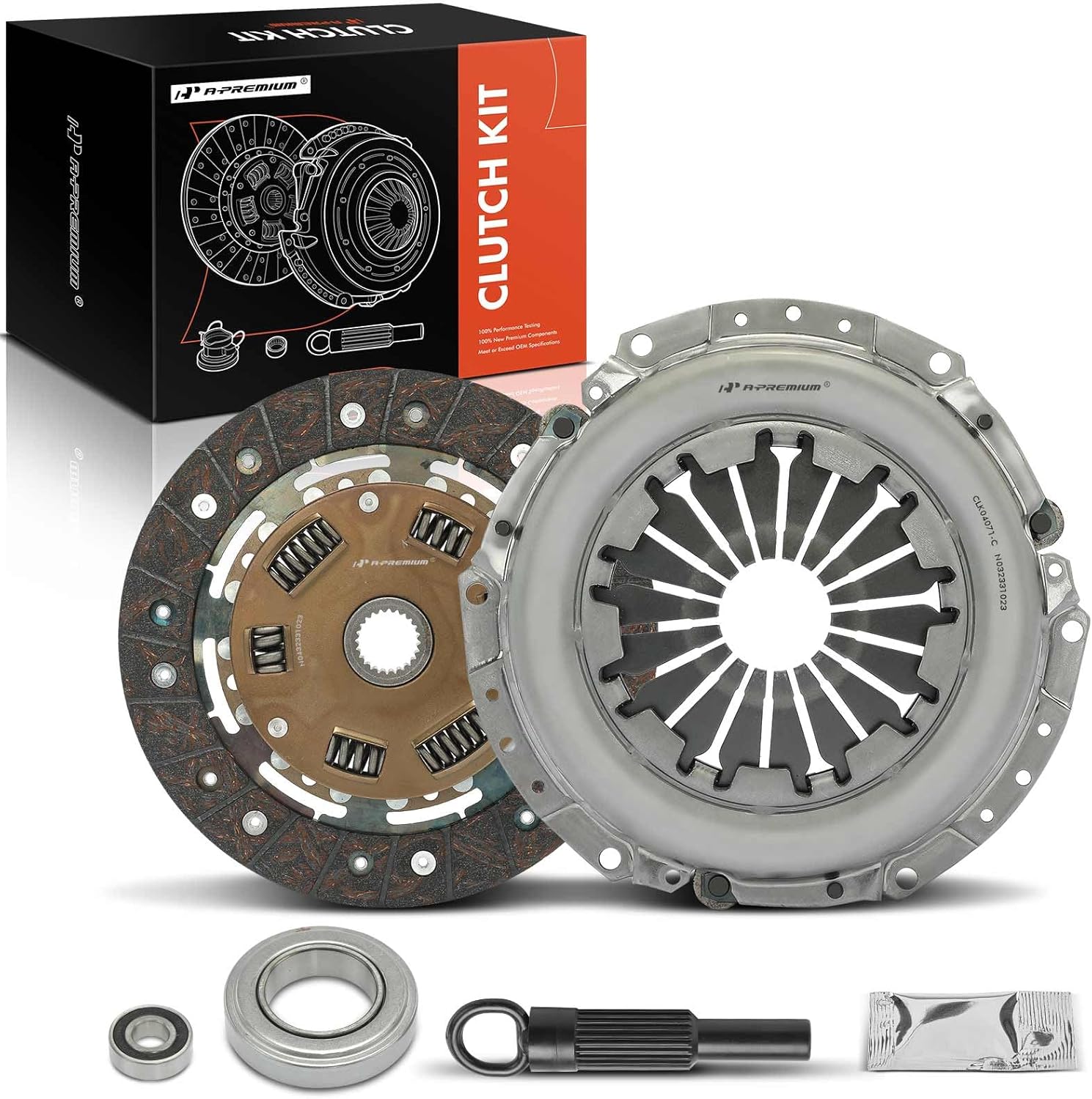 A-Premium Transmission Clutch Kit with Pilot Bearing Set Compatible with Chevrolet LUV 1980-1982 & Isuzu Amigo 1989-1993, Pickup 1981-1995, Trooper 1984-1987, 1.8L 1.9L 2.2L 2.3L