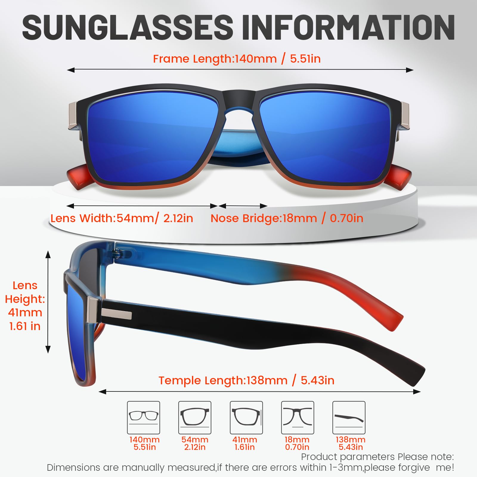 Gafas de sol polarizadas para hombre y mujer, lentes 100% UV400 TAC para conducir, pescar, correr, diseño retro