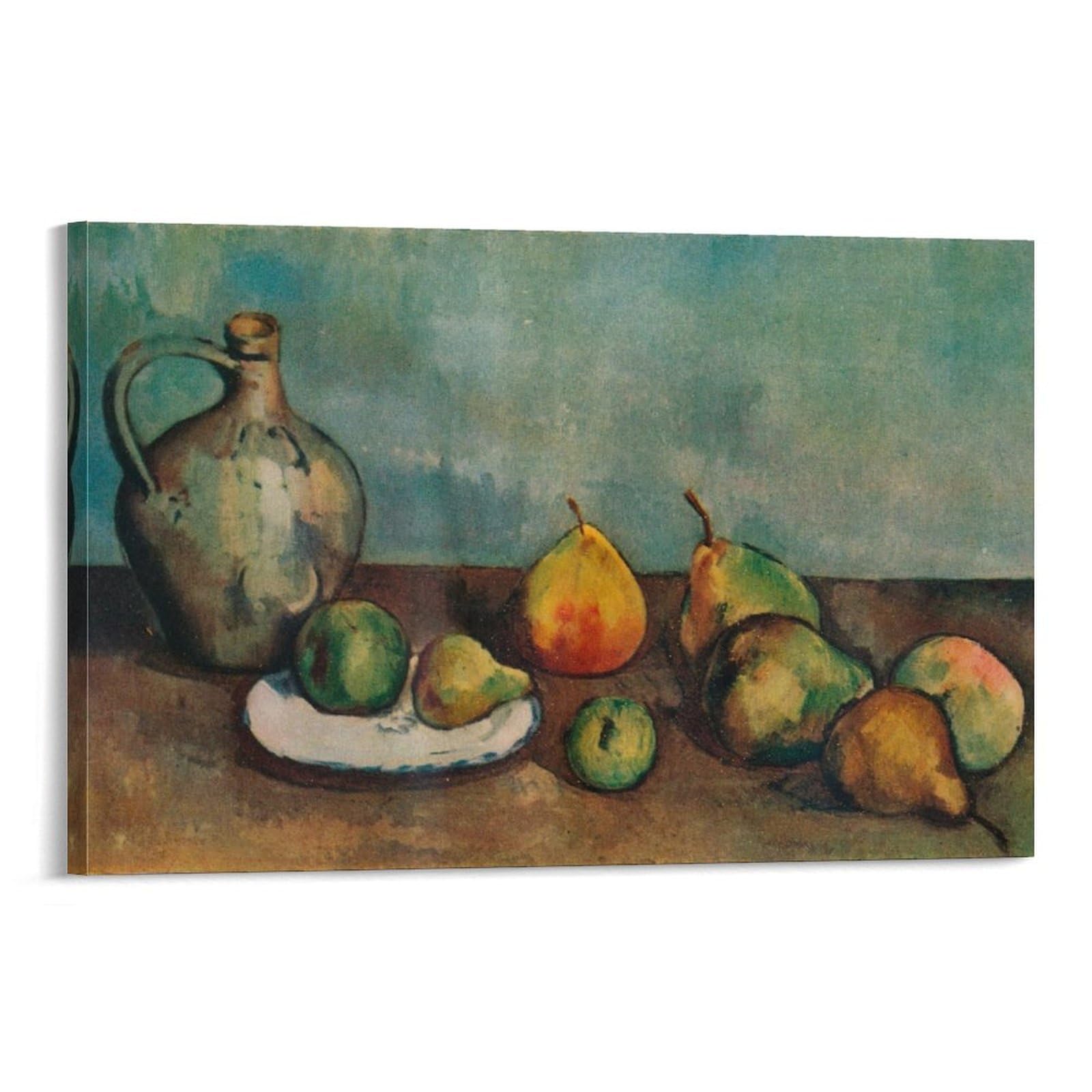 SXDMOUBK Still Life, Pitcher And Fruit, 1894 by Paul Cézanne Wall Art Prints Poster Print Photo Painting Canvas Home Decorative Bedroom Modern Decor 24x36inch(60x90cm)