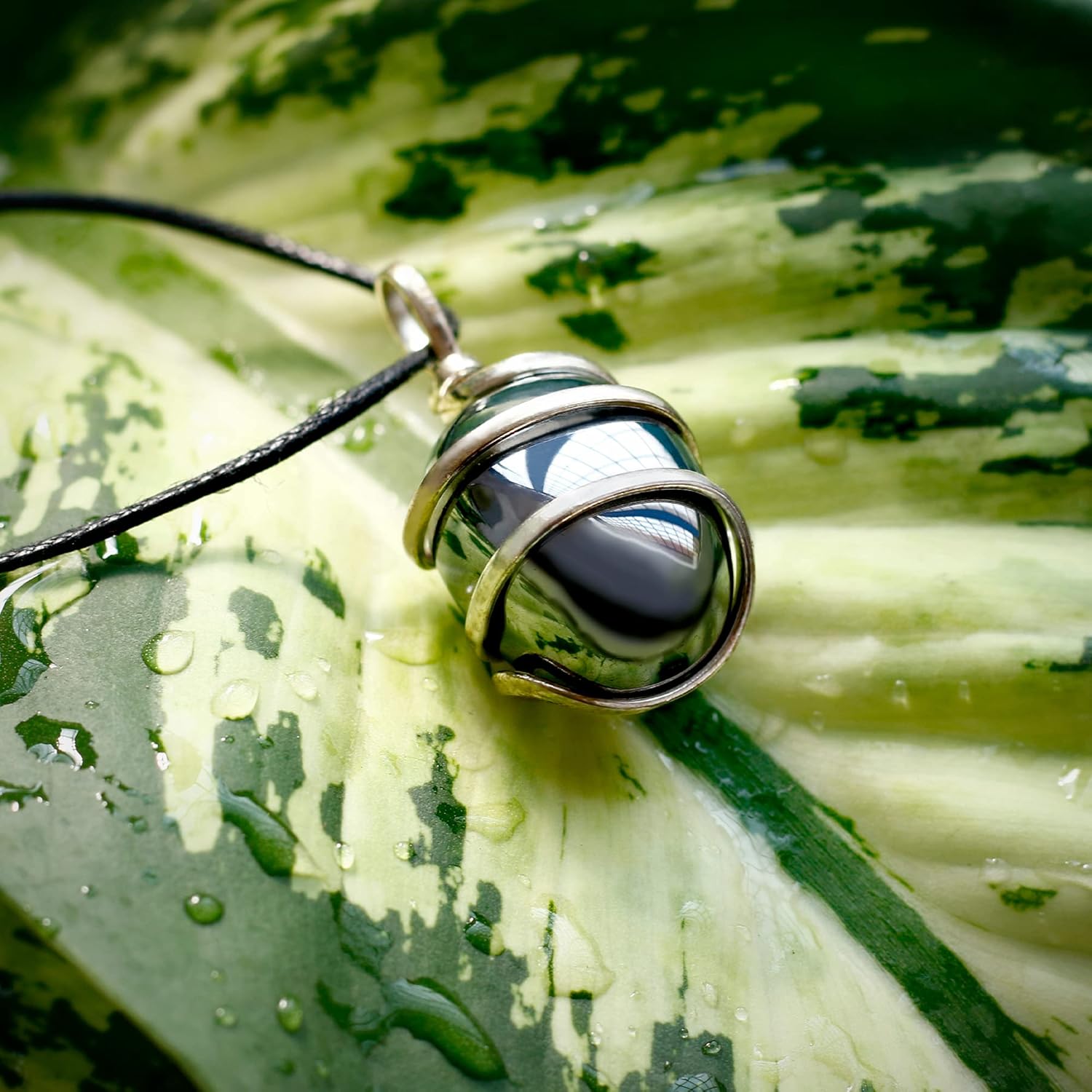 Ayana Crystals Hematite Crystal Healing Necklace for Women – Genuine & Handcrafted, Raw Hematite Pendant for Spiritual Balance, Aries Birthstone, Root Chakra Energy - Image 5