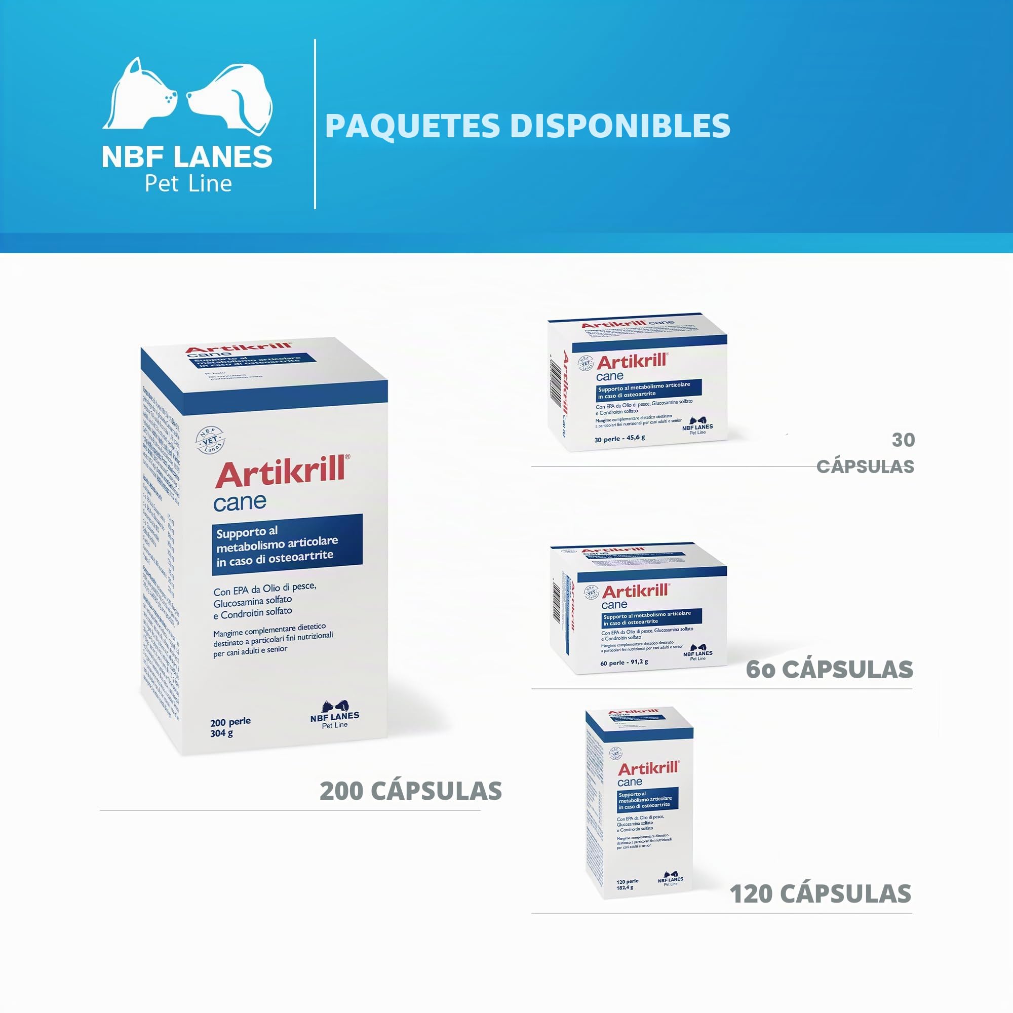 Artikill 200 perlas antiinflamatorias regenera cartílagos para perros