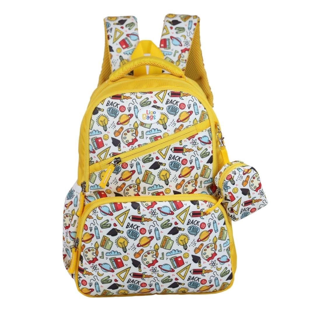 Ligo 15 Inch Back2School Bags for Boys & Girls | Suitable for 1st to 3rd Standard Kids-image-34