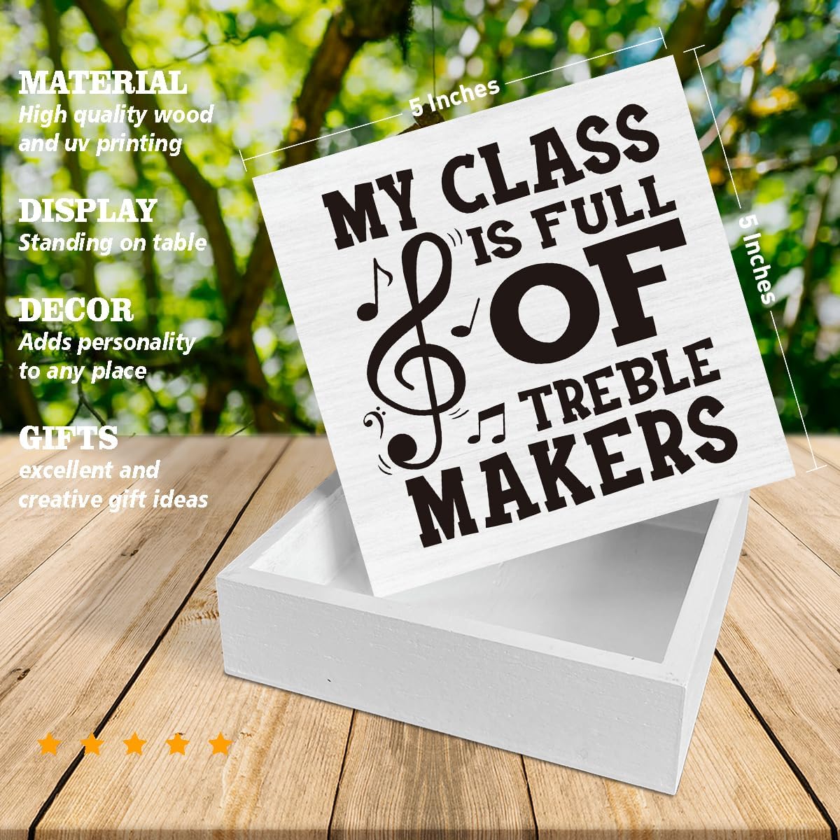 Music Teacher Desk Decor for Classroom Office, Funny Music Teacher Gifts image 2