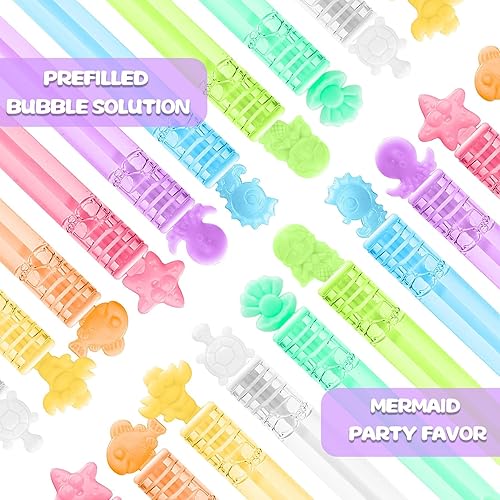 Miniatura 7 de 32 piezas de 8 colores de burbujas de neón para niños, mini varita de burbujas de estrella a granel en caja de regalo como relleno de bolsas de