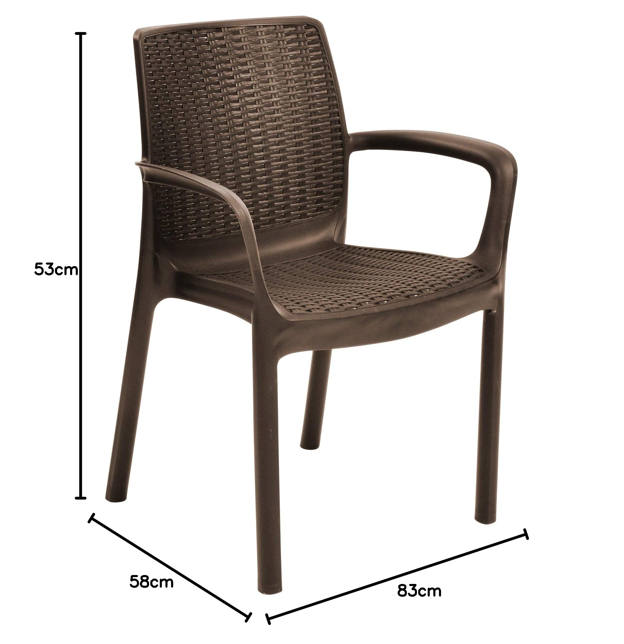 Keter Bali Silla de jardín Exterior, Marrón