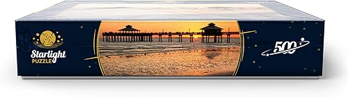 Miniatura 7 de Sunset at The Pier in Fort Myers Beach On The Gulf Coast, Florida, EE. UU. - Rompecabezas prémium de 500 piezas para adultos