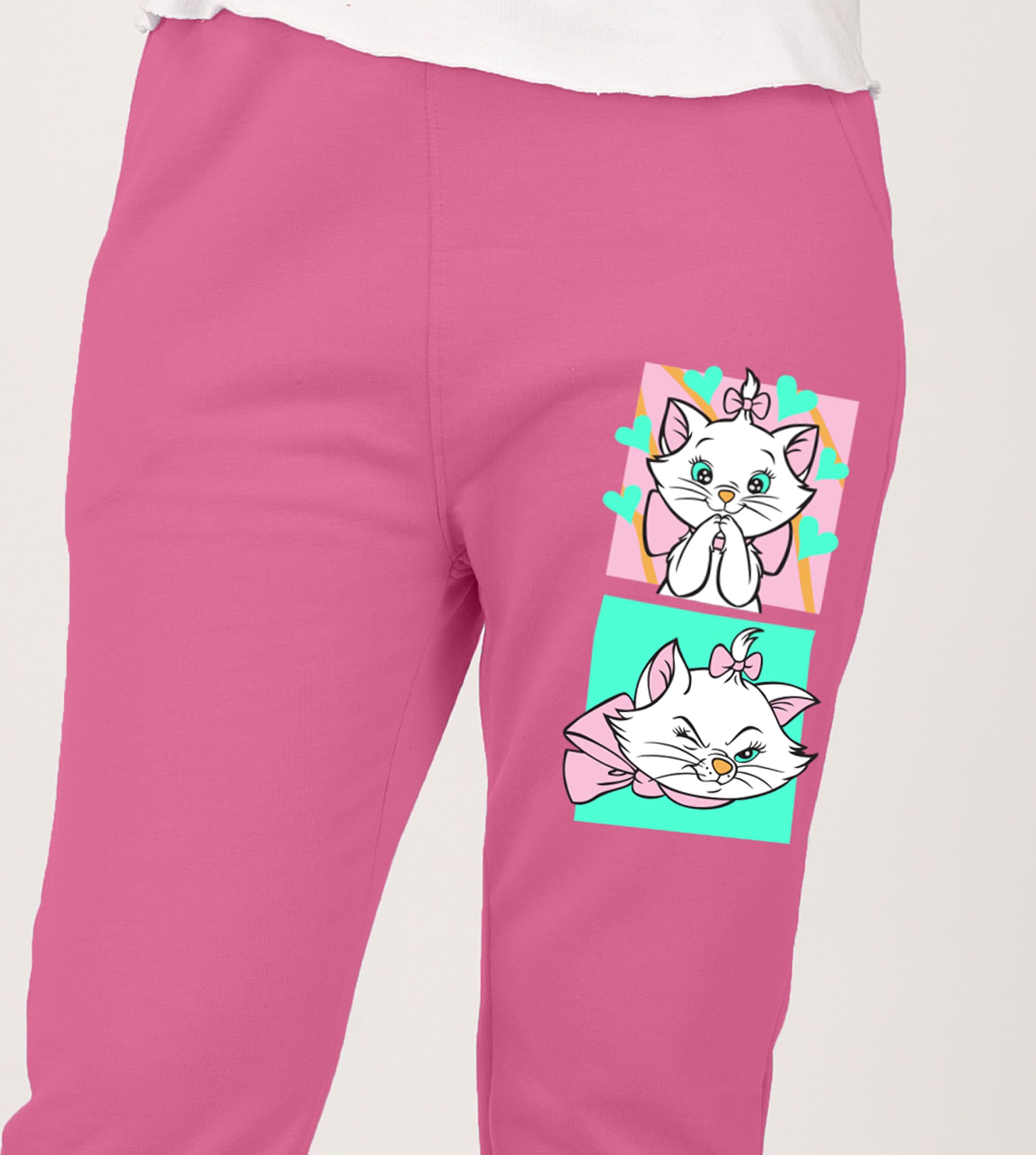 KYDA KIDS Mädchen Sweatpants aus Baumwolle mit regulärem Druck, für Freizeit, Laufen, Training, Walking, 1 Stück