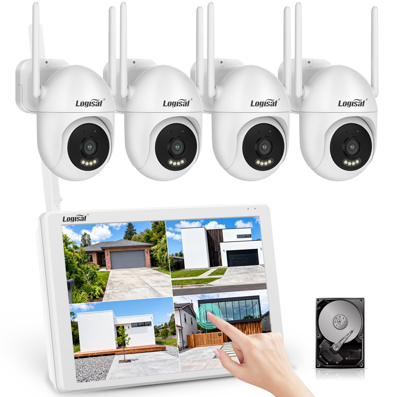 監視カメラ防犯カメラ800万画素4台セット AI人体検知 2TBHDD内蔵 Amazon.co.jp: Jennov 防犯カメラ 屋外 800万画素NVR対応 4台セット AI