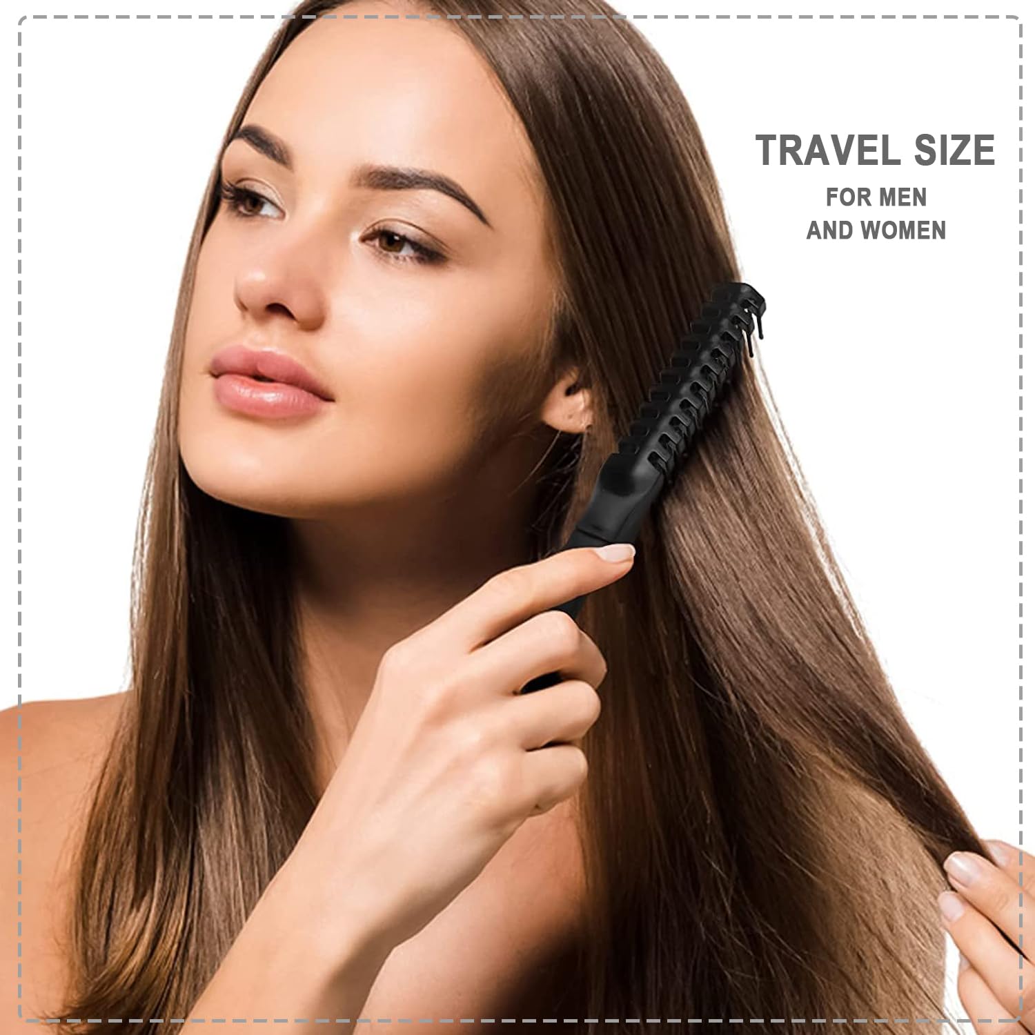 Confezione da 100 pettini per capelli portatili da viaggio, pieghevoli, massaggianti, avvolti indidualmente, antistatici, per acconciature, neri e pieghevoli, strumenti per parrucchieri