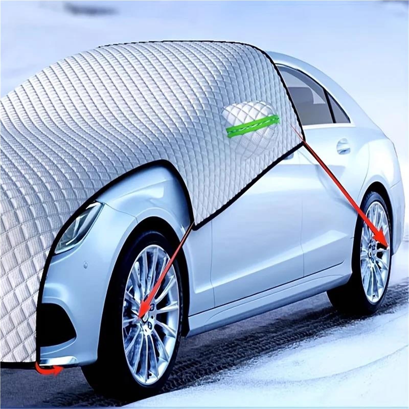 Copertura Parabrezza Inverno Protezione per Parabrezza per Auto, Protezione per Neve