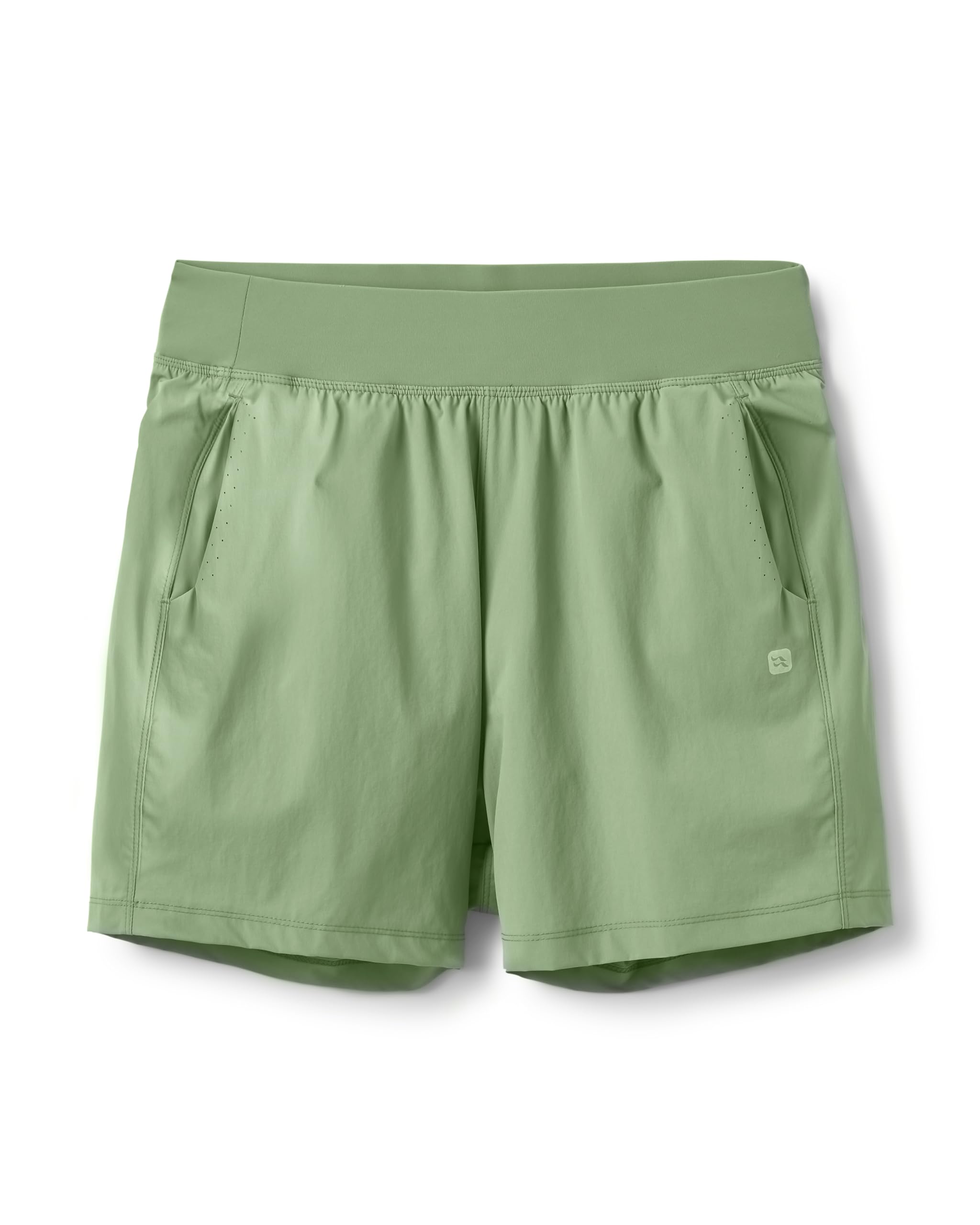 Rab Women's Dark Fig Green Momentum Shorts (6") - 10/6 Inseam